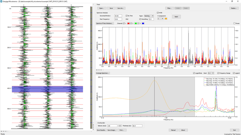Microtremor main screenshot